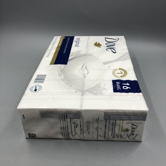 Package of 16 Dove Original Beauty Bar with Deep Moisture White Soap Bars - Picture 2 of 4